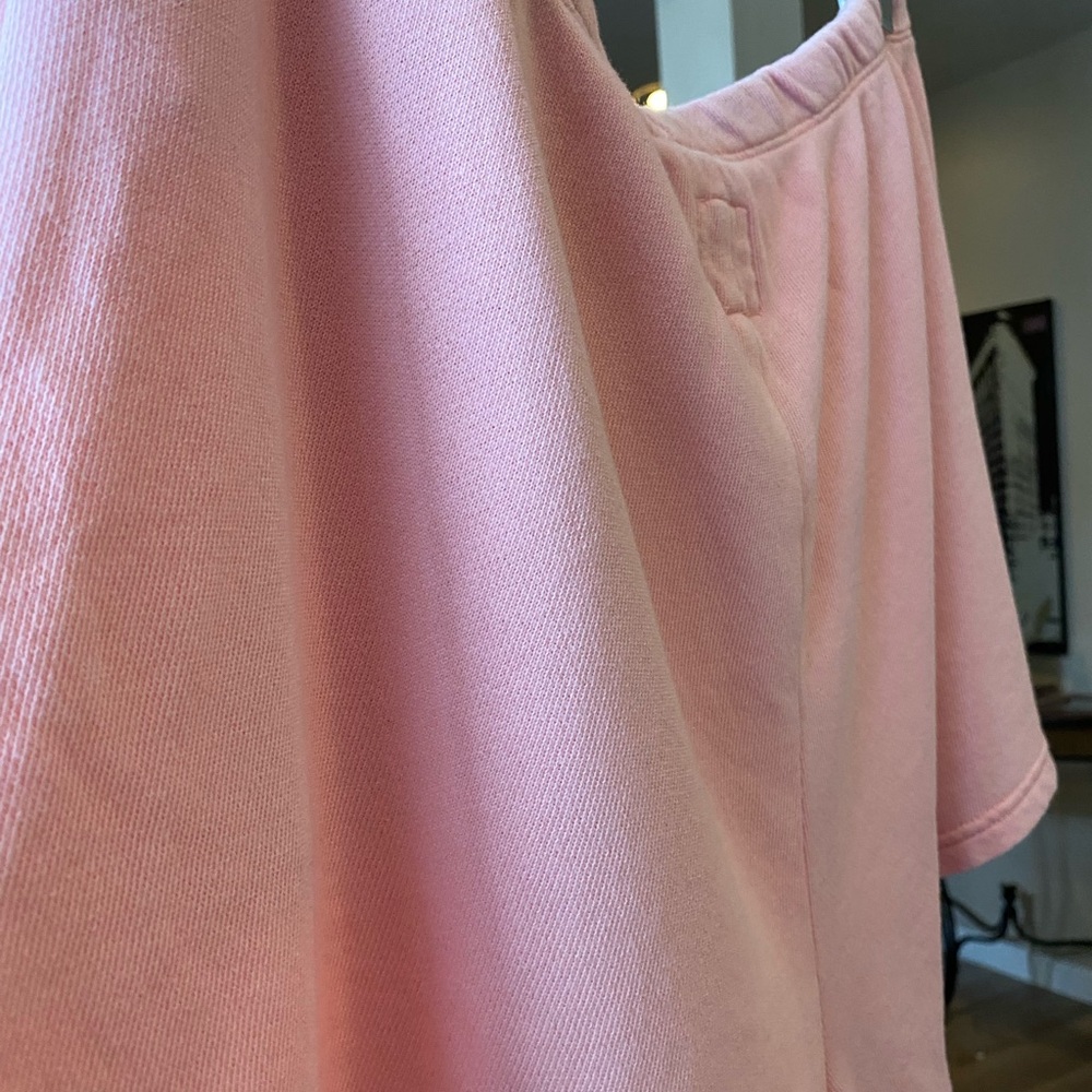 Aerie Pastel Pink Terry Drawstring Sweat Shorts - Picture 6 of 9
